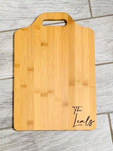 Personalized Bamboo Cutting board